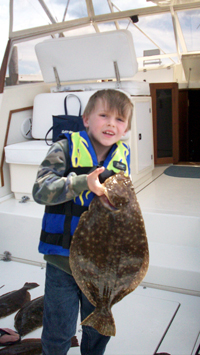Shane with a Fluke