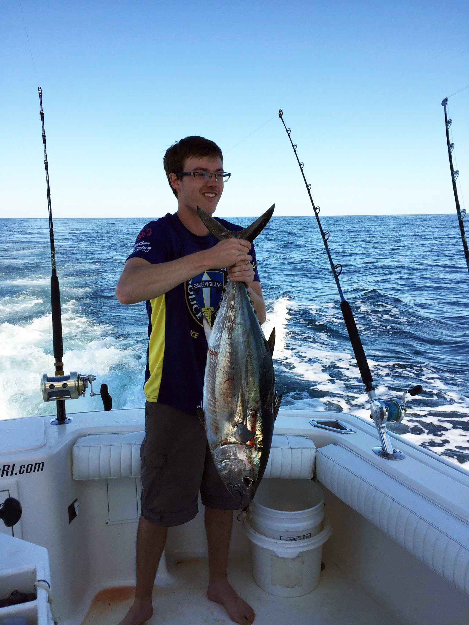 Happy Kid with Tuna